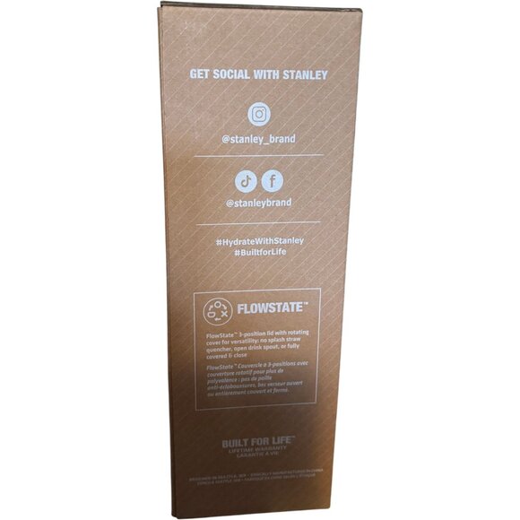 Stanley 40oz Black The Flowstate Quencher H2.0 Tumbler NIB - Picture 4 of 5
